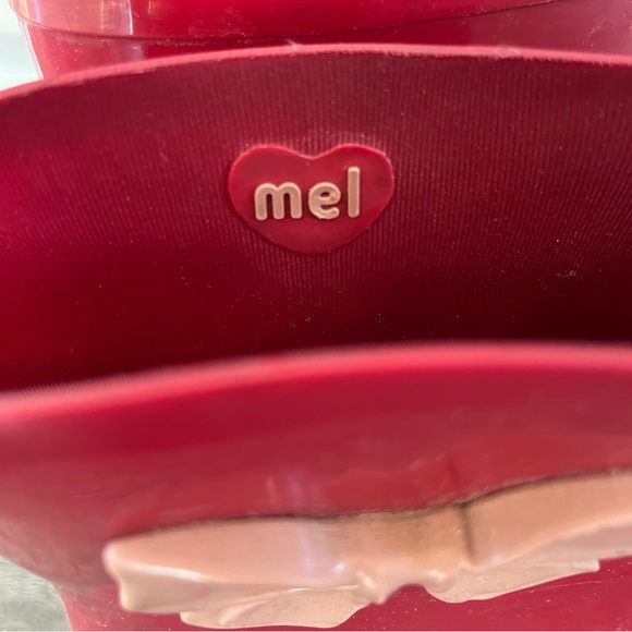 Short Red Rain Boots with Bow & pointed toe | Size 6 🎀 - Picture 3 of 6